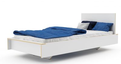 Headboard for Flai bed white Müller Möbelwerkstätten